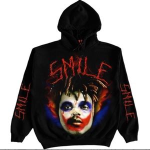 NEW 100% Authentic • VLONE x XOXO x 999 Club• Juice Wrld SMILE Joker Hoodie • XL